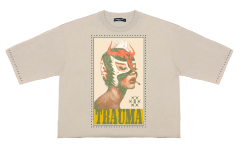 Men ROKU STUDIO Trauma Drop Shoulder Cropped T-Shirts