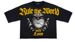 Men ROKU STUDIO One World Drop Shoulder Cropped T-Shirts
