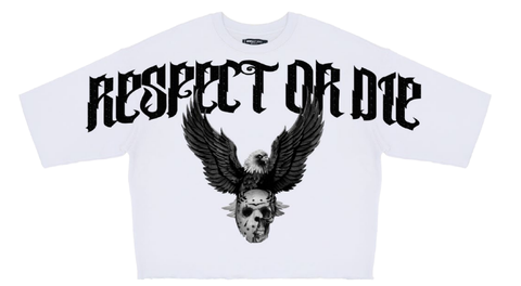 Men ROKU STUDIO Respect Or Die Cropped T-Shirts