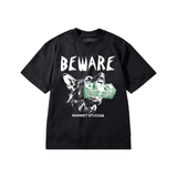 Men MARKT Smiley Beware My Income T-shirt