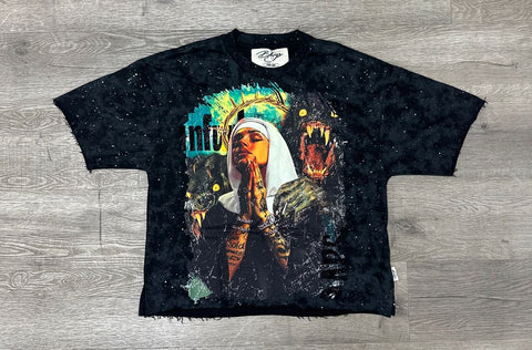 Men BKYS Prayer F-Terry Cropped T-Shirt