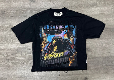 Men BKYS Utopia F-Terry Cropped T-Shirt
