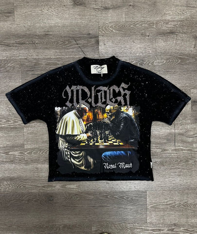 Men BKYS Royal Match F-Terry Cropped T-Shirt