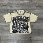 Men BKYS Peace F-Terry Cropped T-Shirt