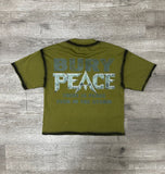Men BKYS Peace F-Terry Cropped T-Shirt