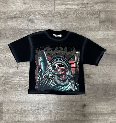 Men BKYS Peace F-Terry Cropped T-Shirt