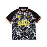 Men MARKET Smiley International Flags SS Soccer Jersey