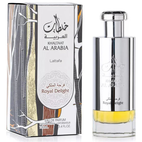 Unisex LATTAFA Khaltat Al Arabia Royal Delight (Silver) Eau de Parfum 3.4 OZ