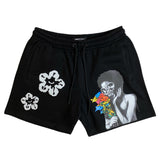 Men ROKU STUDIO Flower Fleece Shorts