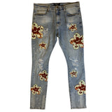 Men ROKU STUDIO Flower Denim Jean