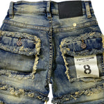 Kid's FWRD DENIM & CO Patchwork Denim Shorts