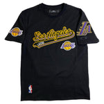 Men PRO STANDARD Los Angeles Lakers Script Tail SJ T-Shirt