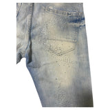 Men LIQUID CRYSTAL Super Skinny Stacked With Rhinestone