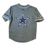 Men PRO STANDARD Dallas Cowboys Script Tail Mesh Button Down Shirt