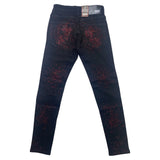 Men DENIMICITY All Over Red Stone Jeans
