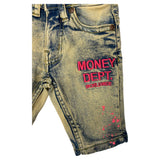 Little Kids FWRD DENIM & CO. Painted Money Dept Denim Short