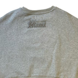 Women PRO STANDARD Miami Marlins Crop Crewneck Sweater