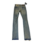 Men JORDAN CRAIG Shreds On Knees Stacked Denim Jean