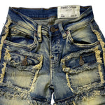 Kid's FWRD DENIM & CO Patchwork Denim Shorts