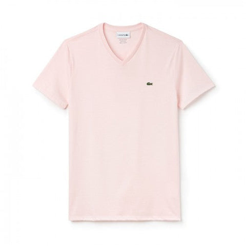 Men LACOSTE V-neck Pima Cotton Jersey T-shirt