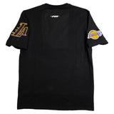 Men PRO STANDARD Los Angeles Lakers Script Tail SJ T-Shirt