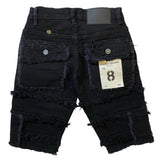 Kid's FWRD DENIM & CO Patchwork Denim Shorts