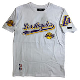 Men PRO STANDARD Los Angeles Lakers Script Tail SJ T-Shirt