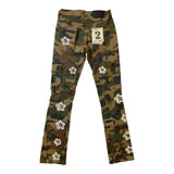 Men FWRD DENIM & CO. Camo Flower Twill Stacked Pants