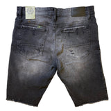 Men JORDAN CRAIG Denim W Shreds Shorts