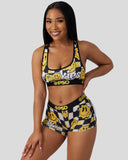 Women PSD Cookies Smiles Sports Bra