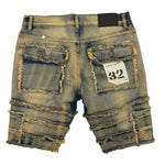Men's FWRD DENIM Patchwork Short