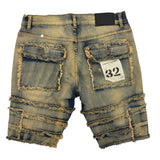 Men's FWRD DENIM Patchwork Short