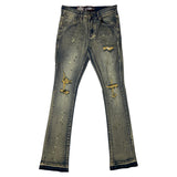 Men DENIMICITY Rip N Repair Denim Stacked Jeans