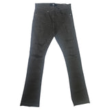 Men JORDAN CRAIG Flare Shreds Fit Stacked Jeans