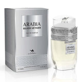 Men Arabia Silver Vetiver Eau de Parfum by Le Chameau, Emper. 3.4 fl. oz.