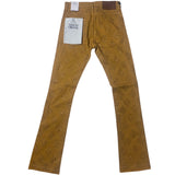 Men LIQUID CRYSTAL Diamond Crystal Shape Super Skinny Stacked With Rhinestone