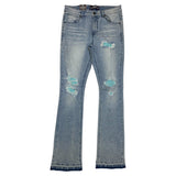 Men DENIMICITY Rip N Repair Denim Stacked Jeans