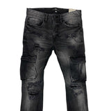 Men JORDAN CRAIG Cargo Pocket Stacked Jeans