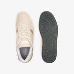 Men LACOSTE T-Clip Tonal Leather Sneakers