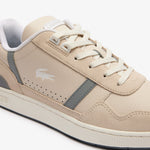 Men LACOSTE T-Clip Tonal Leather Sneakers