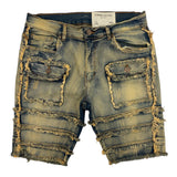 Men's FWRD DENIM Patchwork Short