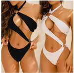 Women Bikini Solid One Piece