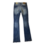 Men JORDAN CRAIG Shreds On Knees Stacked Denim Jean