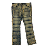 Big Men FWRD Denim & Co. Patchwork True Stacked Denim Jean