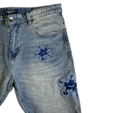 Men ROKU STUDIO Flower Denim Short