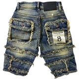 Kid's FWRD DENIM & CO Patchwork Denim Shorts