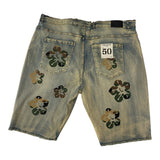 Big Men FWRD DENIM & CO Flower Denim Shorts