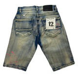 Kids FWRD DENIM CO. Painted Money Dept Denim Short