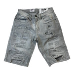 Kids EVOLUTION Fractured Denim Shorts