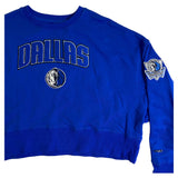 Women PRO STANDARD Dallas Mavericks Crop Crewneck Sweater